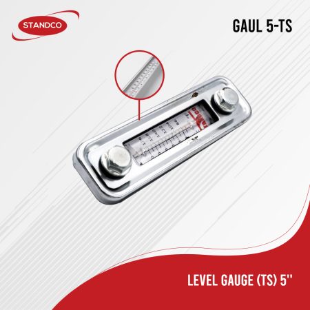 Industrial level gauge displaying fluid levels, it is essential for monitoring tank levels and ensuring efficient operations.