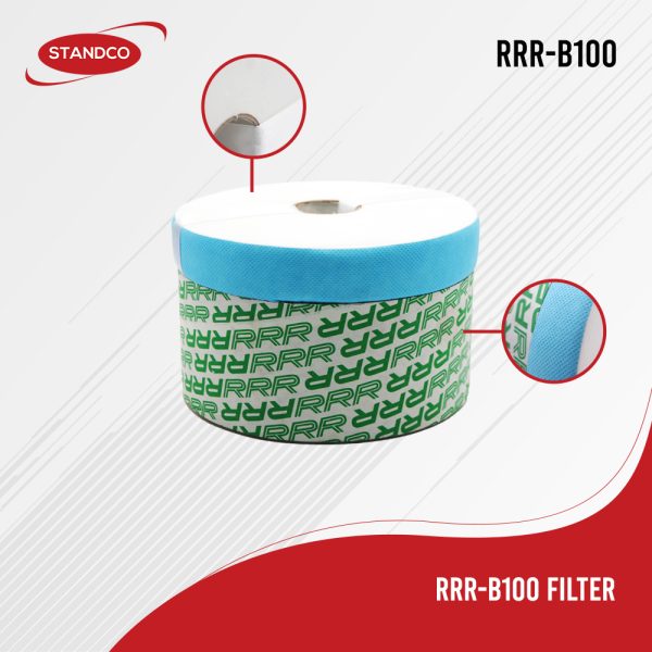 High-quality RRR filter made of white and blue material for superior performance.